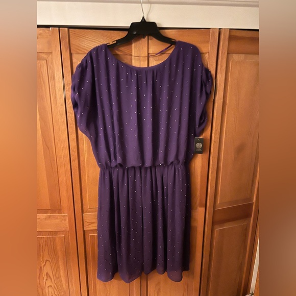 Vince Camuto purple studded beaded dress - Picture 11 of 13